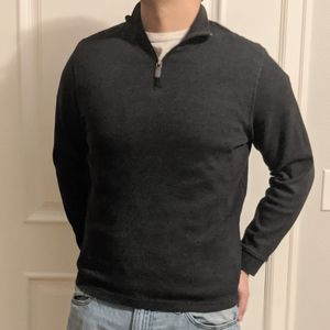 Men's dark grey pullover sweater